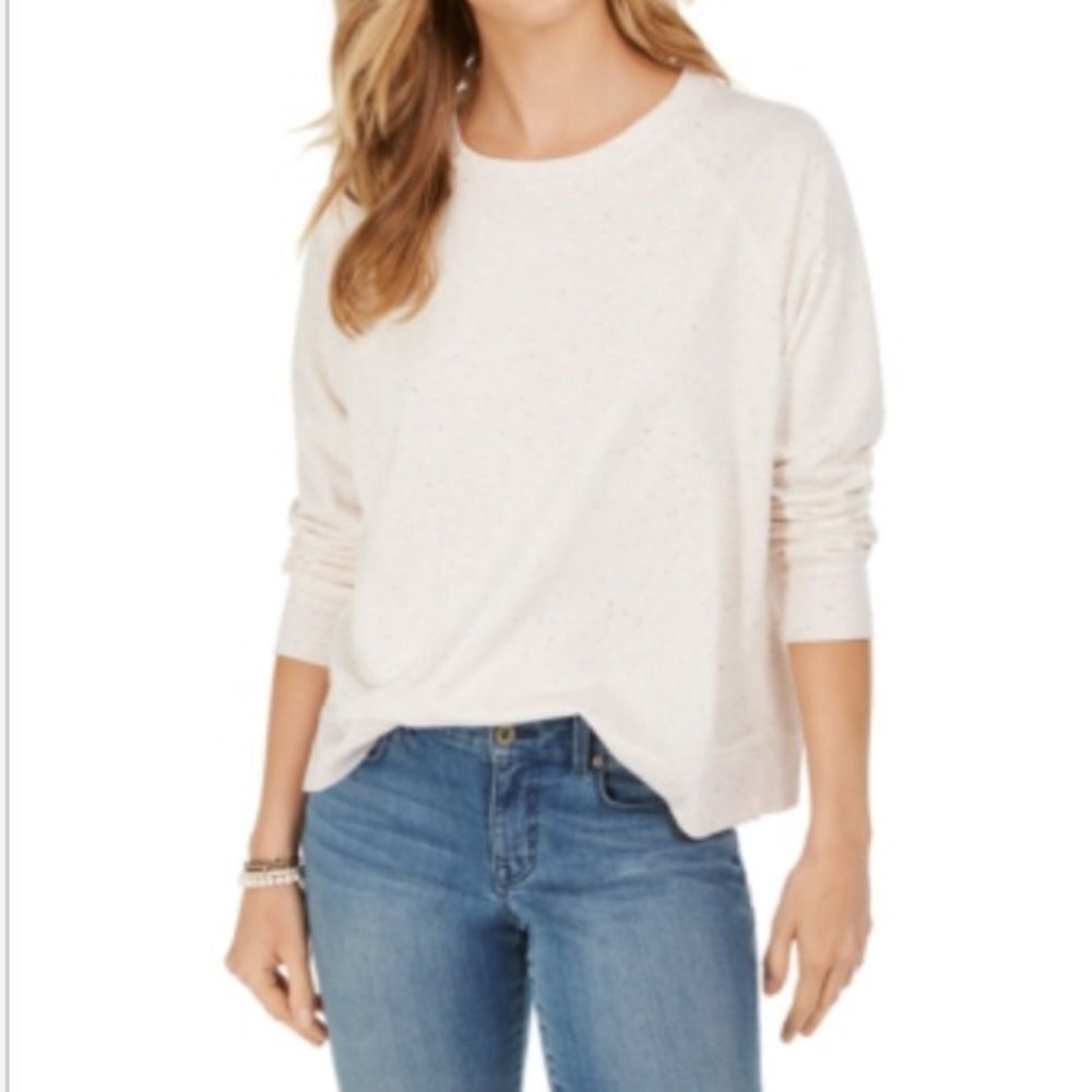 Style  Co Speckled Sweatshirt Womens Size Small